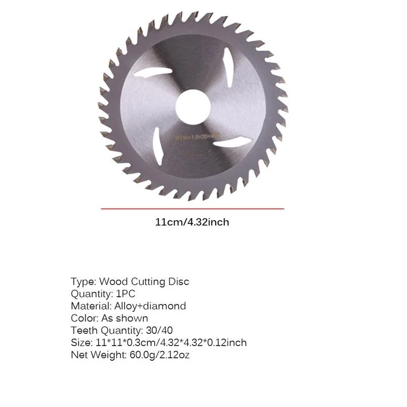 Disque de coupe 30T/40T, lame de scie de haute qualité pour le travail du bois