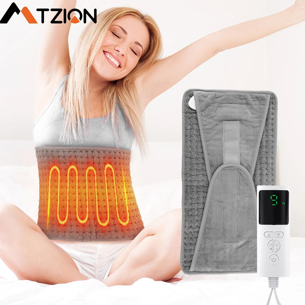 

Belt Heated Massage Pads 9-Speed Temperature Control Hot Mats Full Body Physiotherapy Compresa Electrica Blanket Warming Cushion