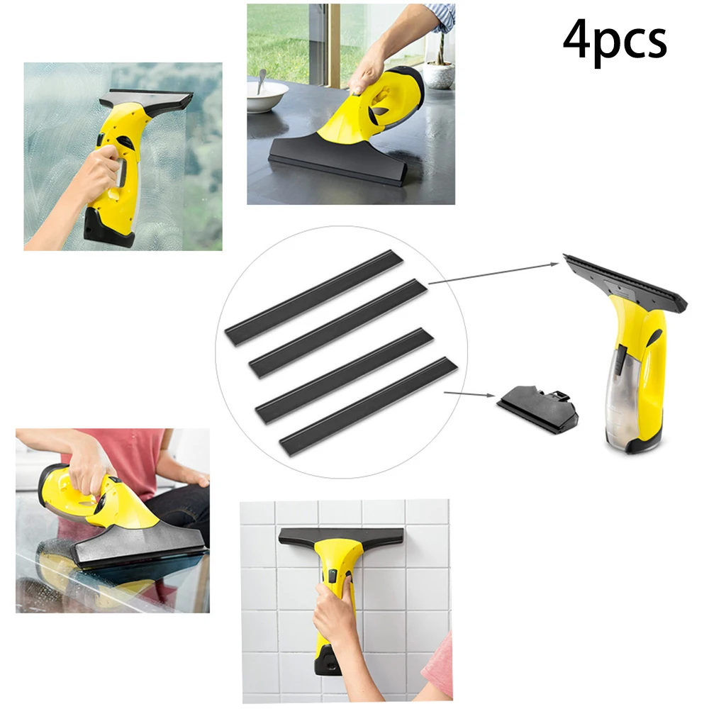 4x скребки, резиновые скребки для пылесоса Karcher WV50 WV60 WV70 WV75 WV2 WV5, детали пароочистителя 280 мм