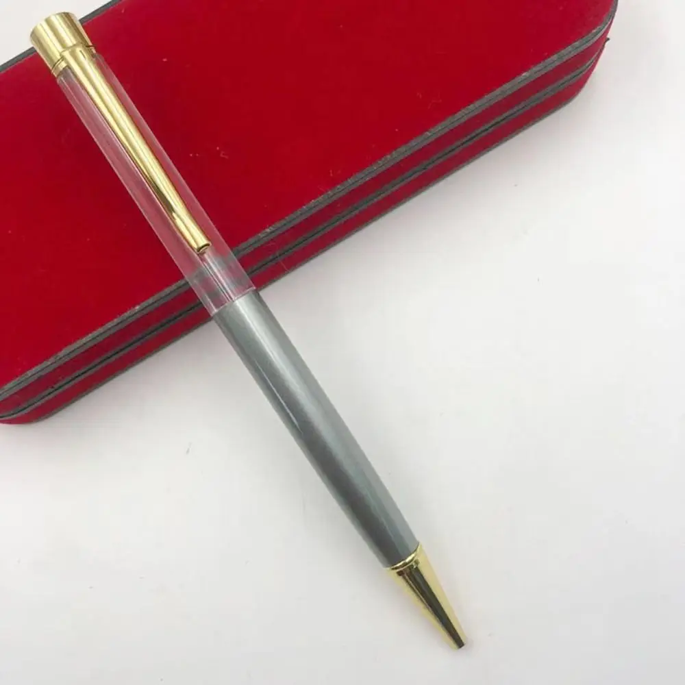 

Золотой порошок DIY пустая трубка шариковая ручка самонаполняющиеся металлические нейтральные гелевые ручки полые быстросохнущие ручки для подписи канцелярские принадлежности