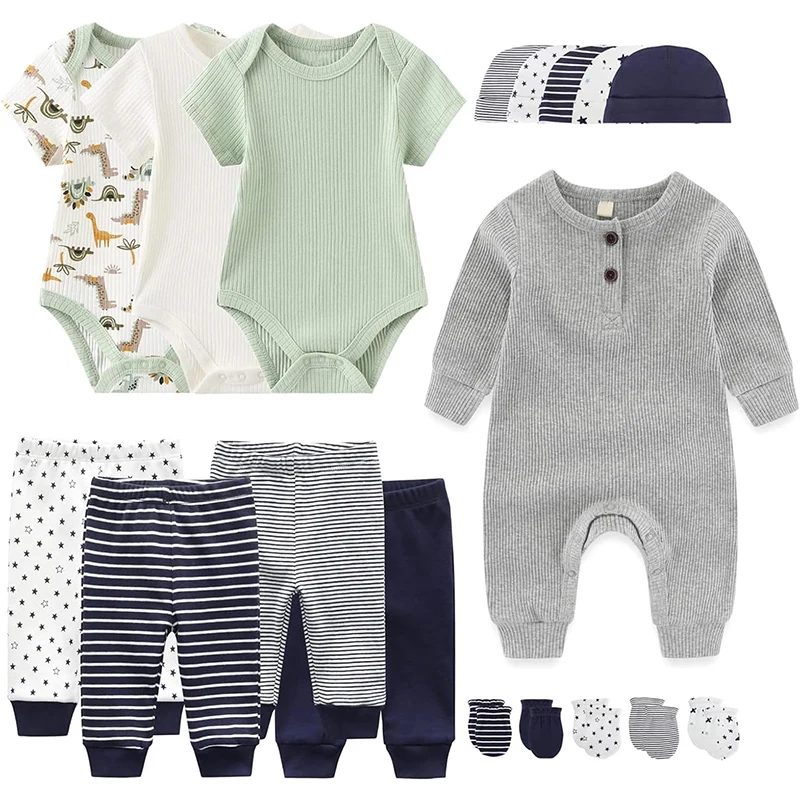 Unisex Soft & Comfortable Baby Boys & Girls Clothing & Accessories Newborn Set 18 Pieces