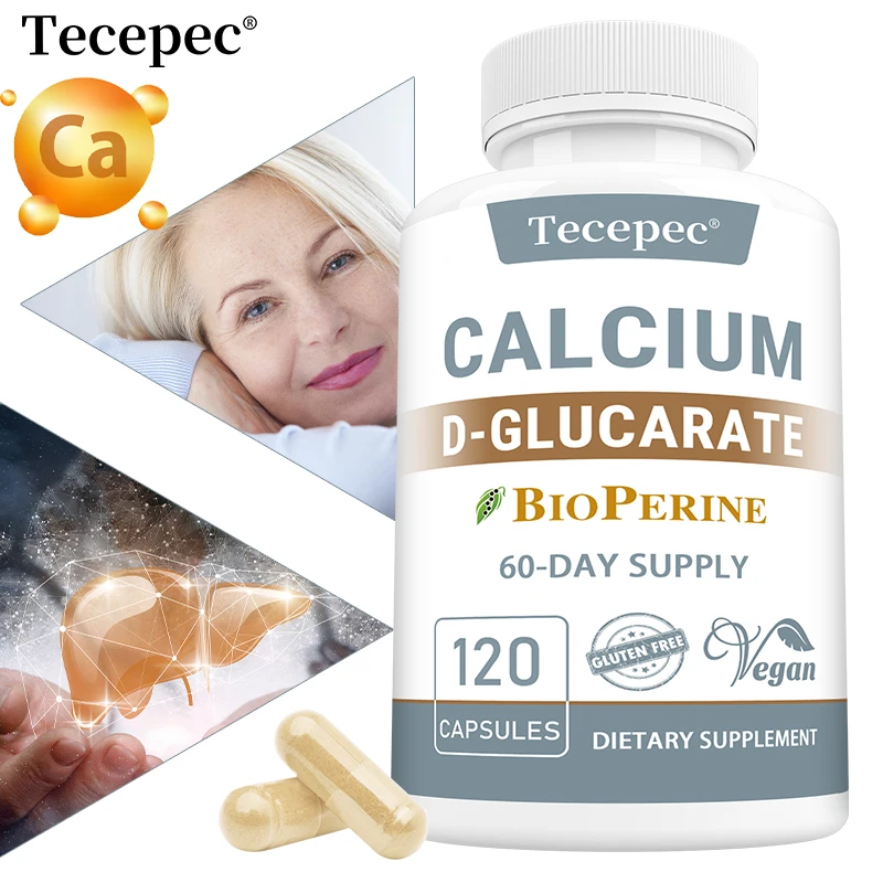 Calcium-D-Gluconat-Kapseln – für Leberdetox und Reinigung, Fettverbrennung, Prostata, Stoffwechsel, Menopause, gentechnikfrei, Keto-freundlich
