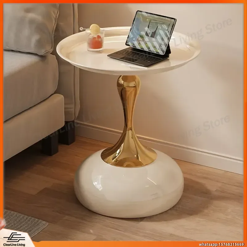 table-basse-ronde-moderne-pour-salon-chambre-bureau-utilisation-en-coin-surface-en-metal-electroplaque-impermeable-et-resistante-a-l'usure