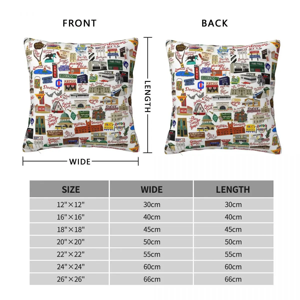 Decatur Illinois Days Gone By Pillowcase Polyester Linen Velvet Creative Zip Decor Throw Pillow Case Room Cushion Cover