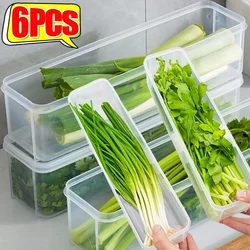 Refrigerator Storage Boxes Rectangular Food Fresh Organizer Cold Storage Crisper Fruit Vegetable Containers Box For Home Kitchen