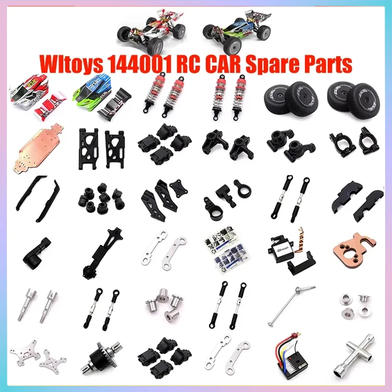 

WLtoys 1/14 Auto Screw Box Steering Lever Rocker Arm C Seat Tire Cardan Shaft Steering Disc Shock Absorber ESC Accessory 144001