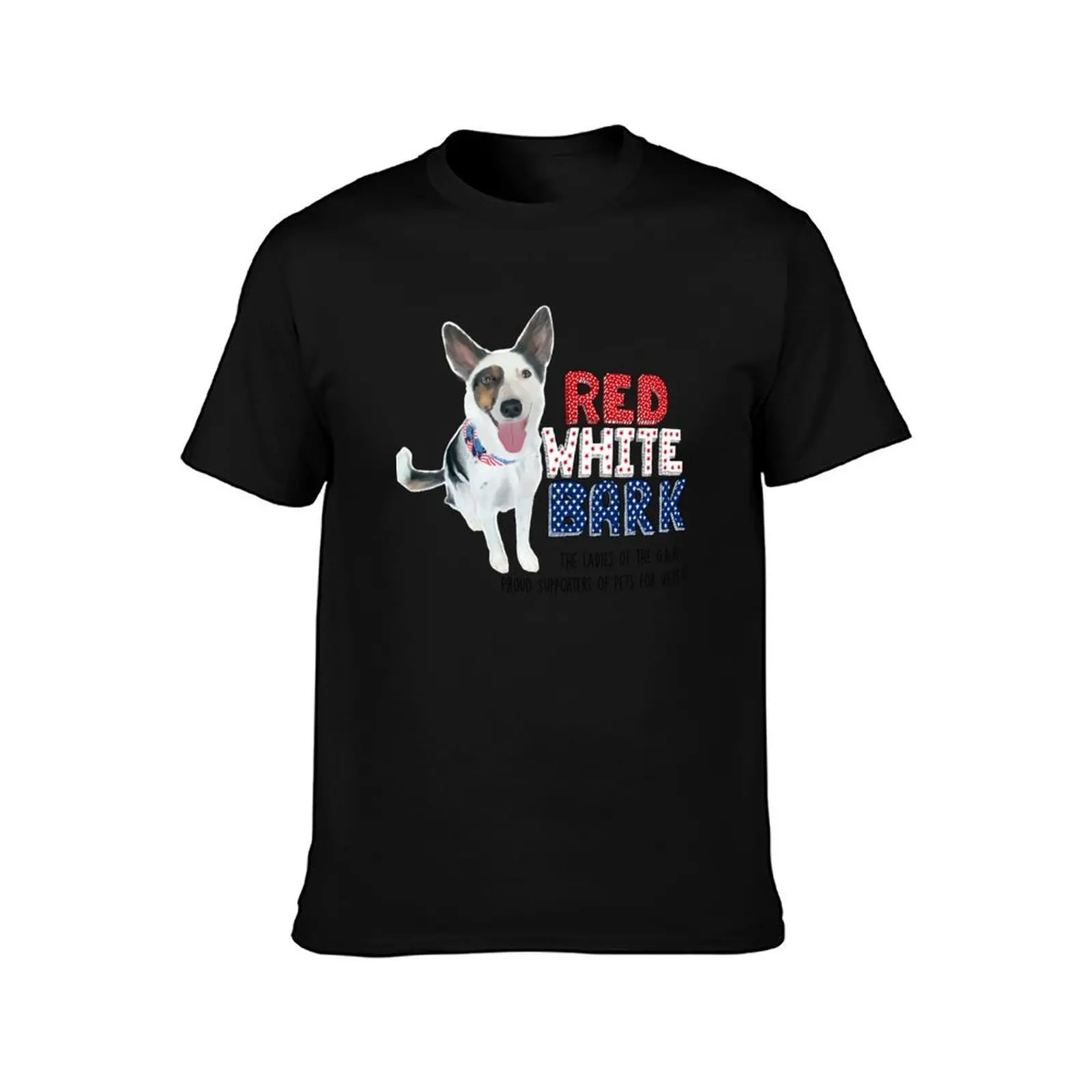 Red White and Bark // Ladies of the GAR & Pets for Vets Fundraiser T-Shirt Casual All Match Tee Shirt for Men