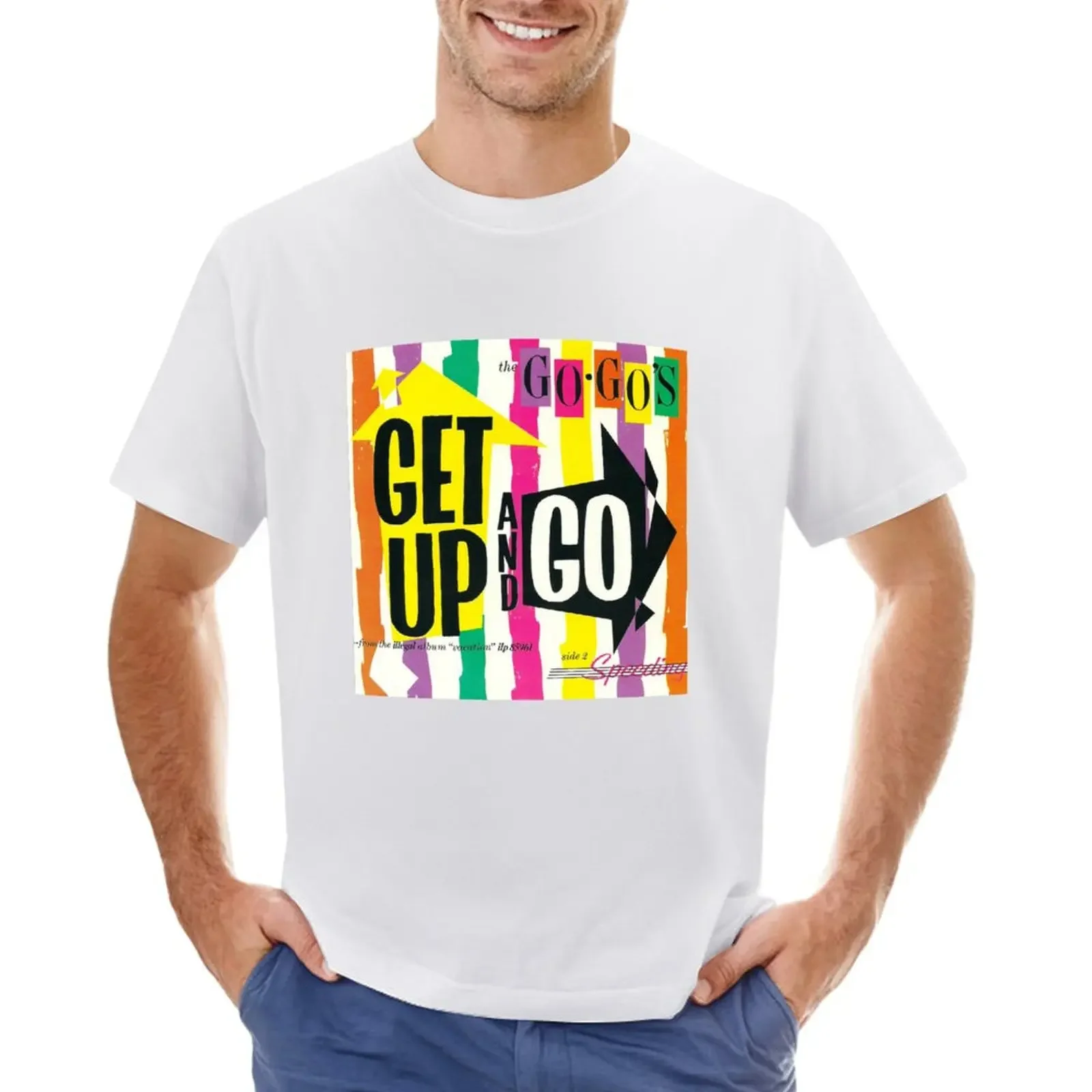 The Go-Go's - Get Up And Go - T-shirt summer top customs design your own kawaii clothes plain mens t shirt