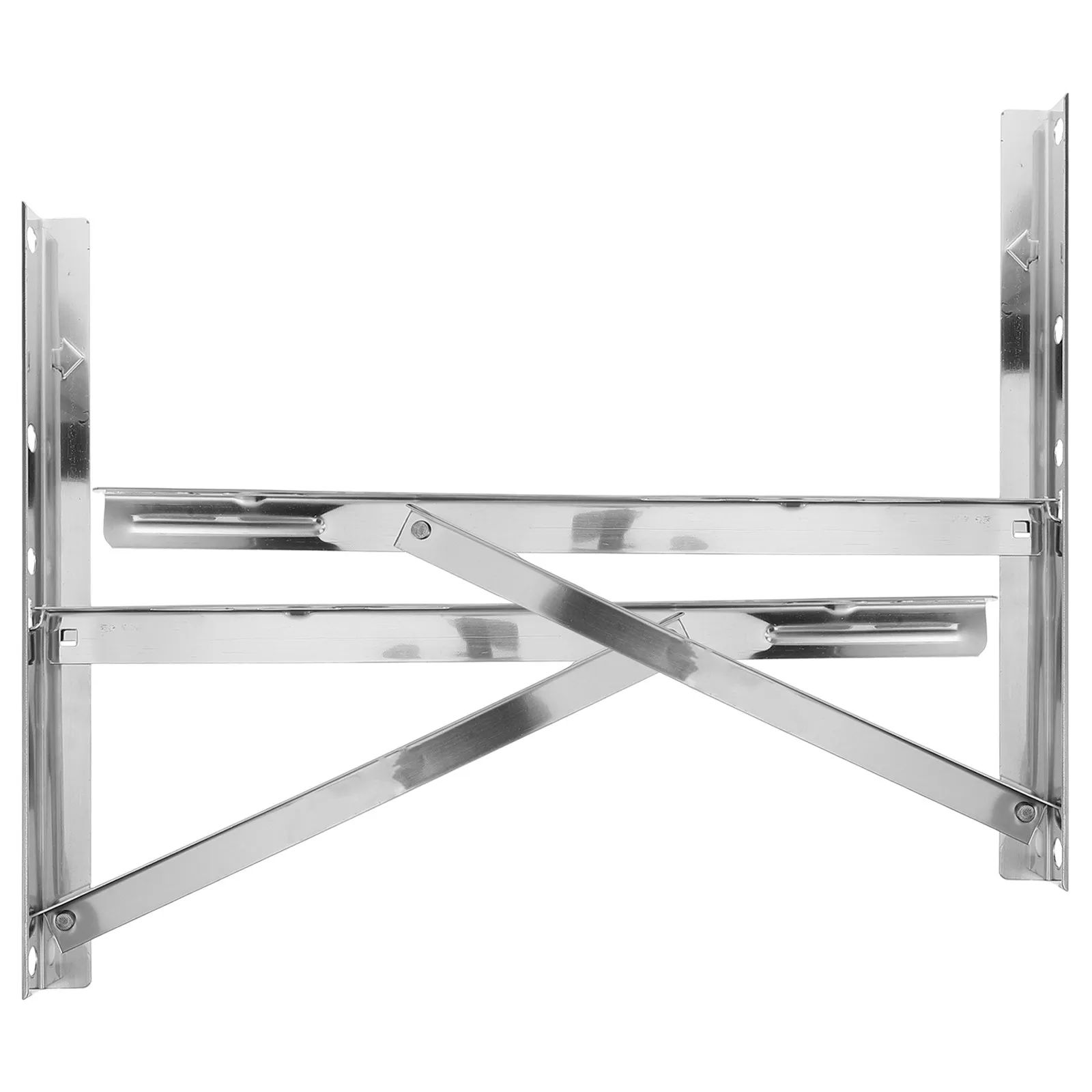 1Pair Stainless Steel Air Conditioner Outdoor Mounting Bracket Heavy Duty Rustproof Wall Mount Support for Home Ac Unit