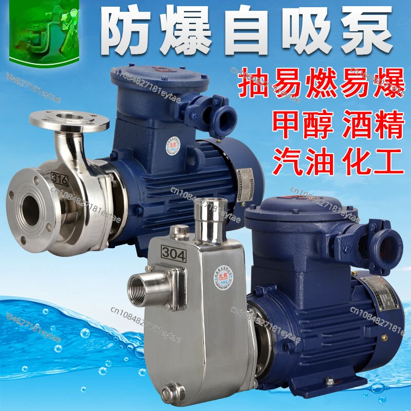 Explosion-Proof Water Pump Explosion-Proof Centrifugal Pump Corrosion-Resistant Stainless Steel Chemical Pump Diesel Pumping Lar