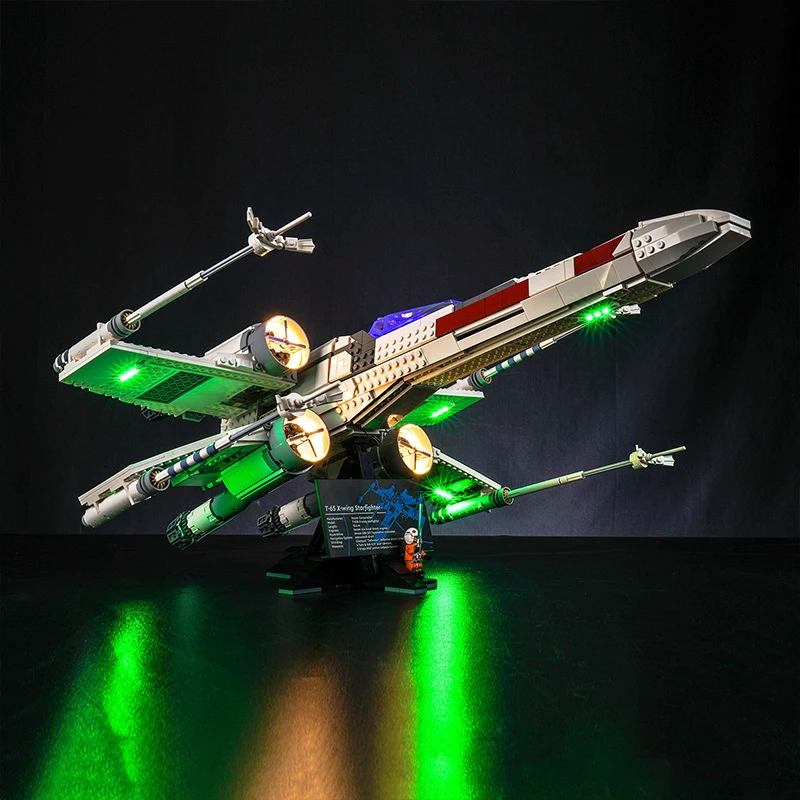 Zestaw oświetlenia LED DIY do LEGO 75355 X-wing Starfighter (tylko oświetlenie LED, bez modelu klocków)