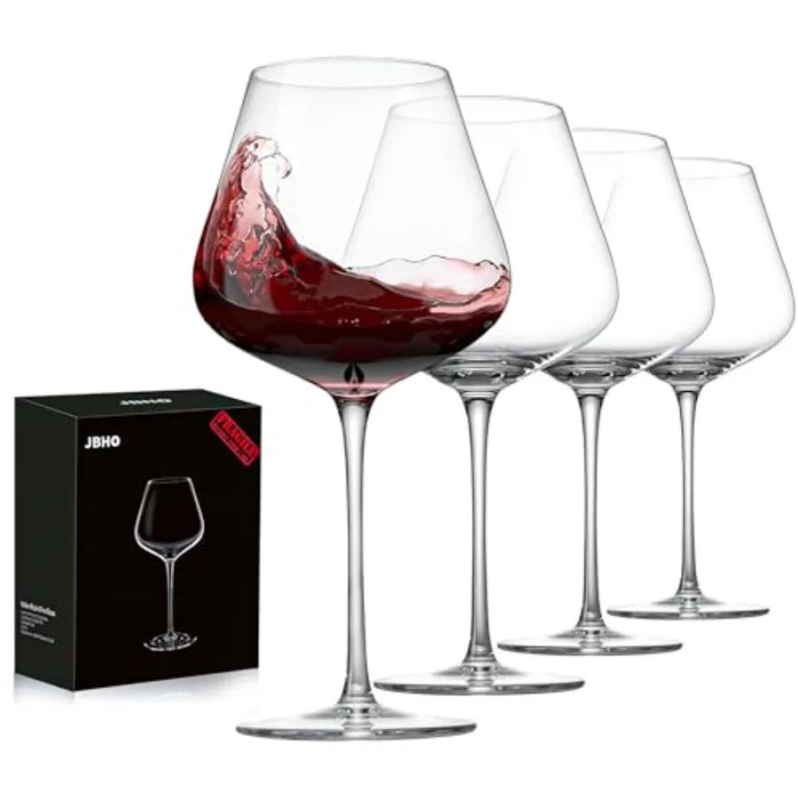 

Set of -1 oz Hand Blown Italian Style Crystal Bury - Lead-Free Premium Crystal Clear Glass - Gift-Box for any Occasion