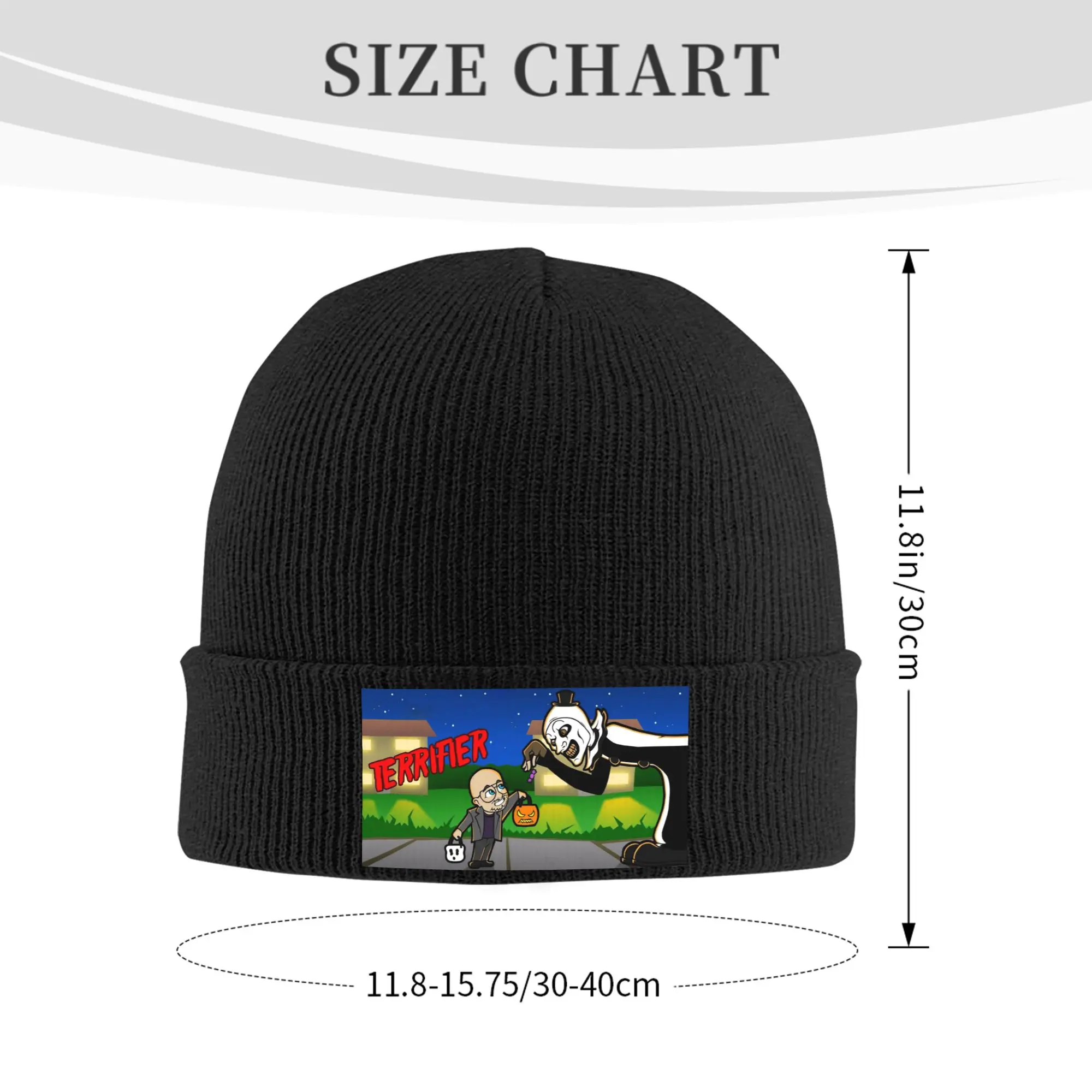 Custom Horror Movies T-Terrifiers Skullies Beanies Caps Streetwear Winter Warm Men Women Knit Hat Adult Unisex  Bonnet Hat