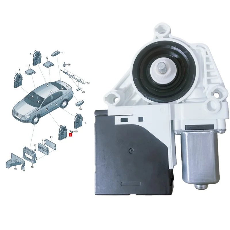 NEW-VW محرك رافع النافذة باسات CC (كوبيه) 1T0959701AG 3C0959793A 1T0959702AC 3C0959792A 2009-2012 #2