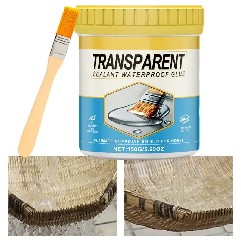 

Transparent Waterproof Coating Multifunctional Transparent Waterproof Glue Indoor & Outdoor Waterproof Coating Anti-Leakage