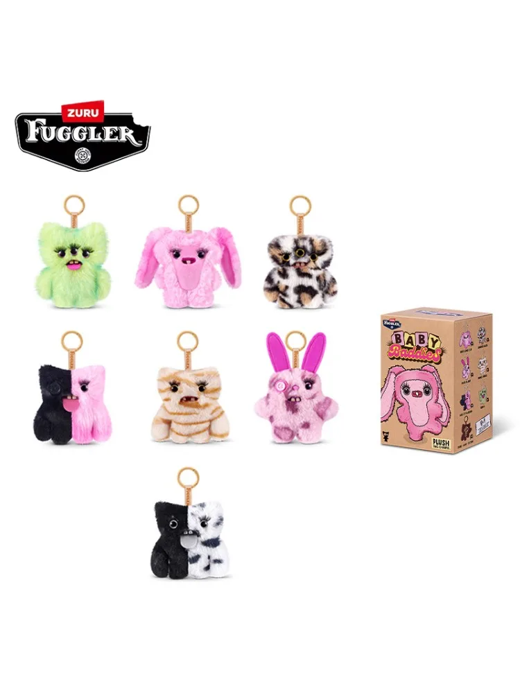 Seria Fuggler Baddies Breloczek Pluszowa Lalka Niespodzianka Potwór ze Zębami Brzydki Kawaii Mystery Box Brelok Prezent Urodzinowy dla Dzieci Zabawka 10cm — 2