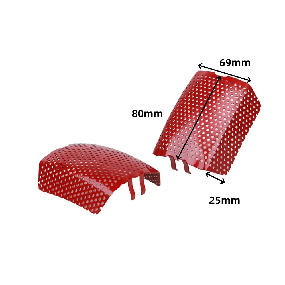 2Pcs Red Steel Front Brake Caliper Insert Screen Set For Harley Touring Road King Electra Glide CVO Ultra Classic V-Rod 06-19