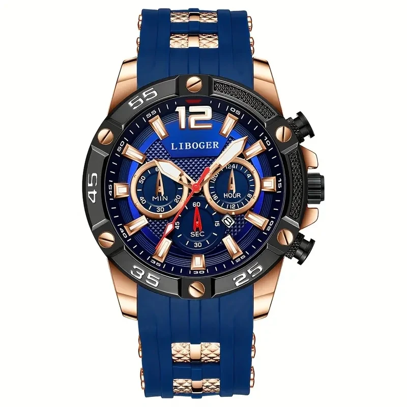 Men's Luxury Large Dial Quartz Wristwatch