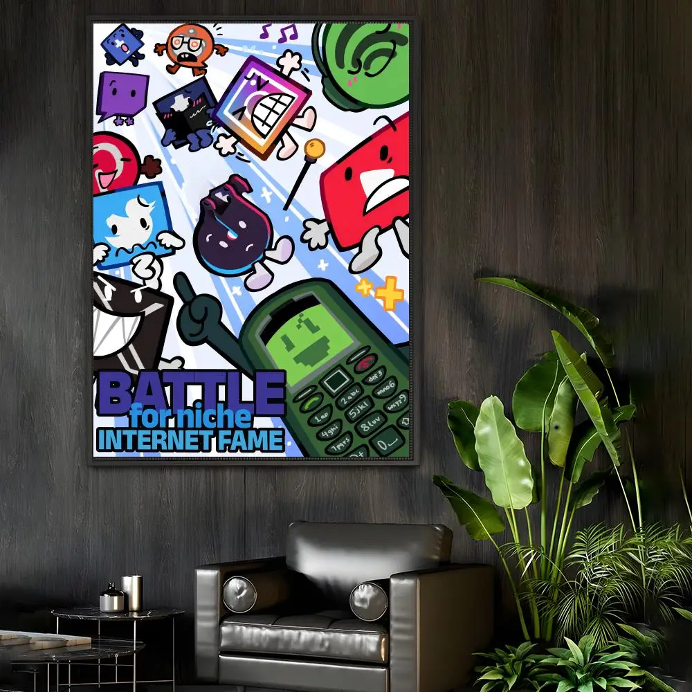 Game B-Battle For BFB Poster Home Living Bed Room Bar Hallway Sticky Wall Art Printing Waterproof Aesthetic Decor