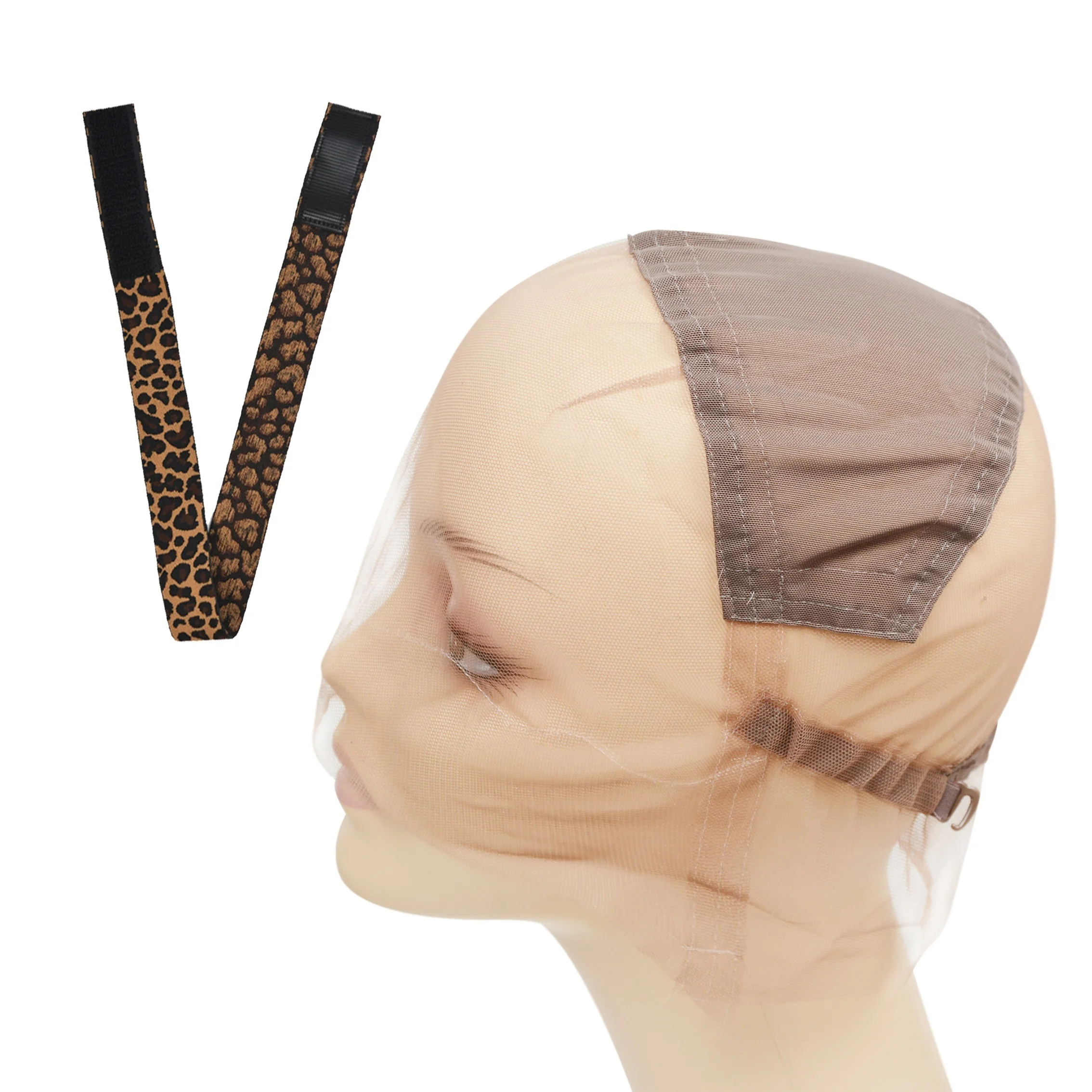 

Full Lace Wig Cap For Braiding Frontal Lace Wigs With Adjustable Straps Swiss Lace Wig Base With Wig Band For Making Wigs