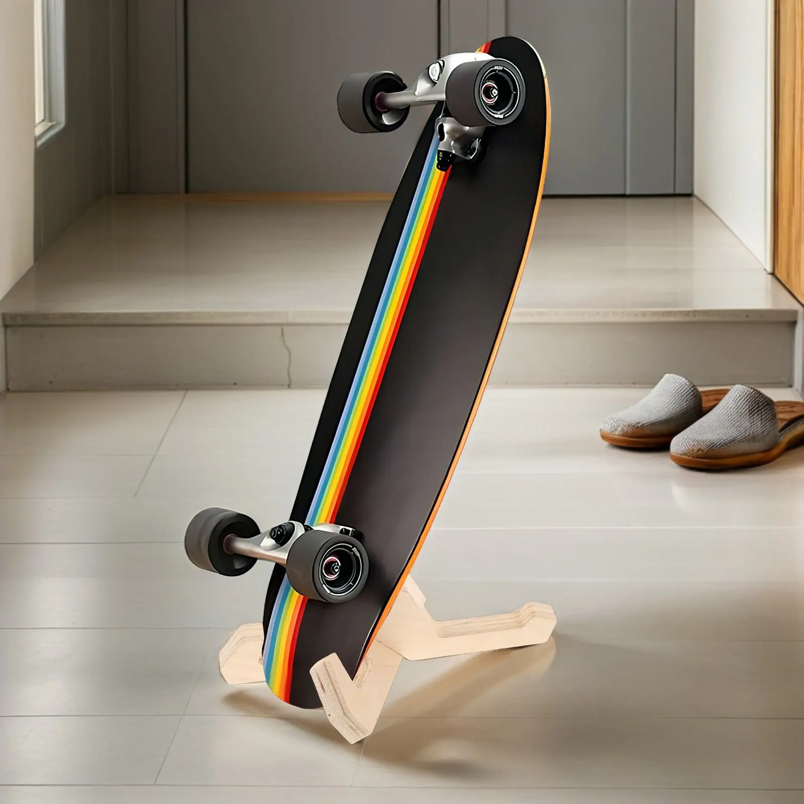 1-par-de-suportes-de-chao-em-madeira-macica-para-skate-prancha-de-neve-e-prancha-de-surf-–-versatil-para-decoracao-de-mesa-e-garagem