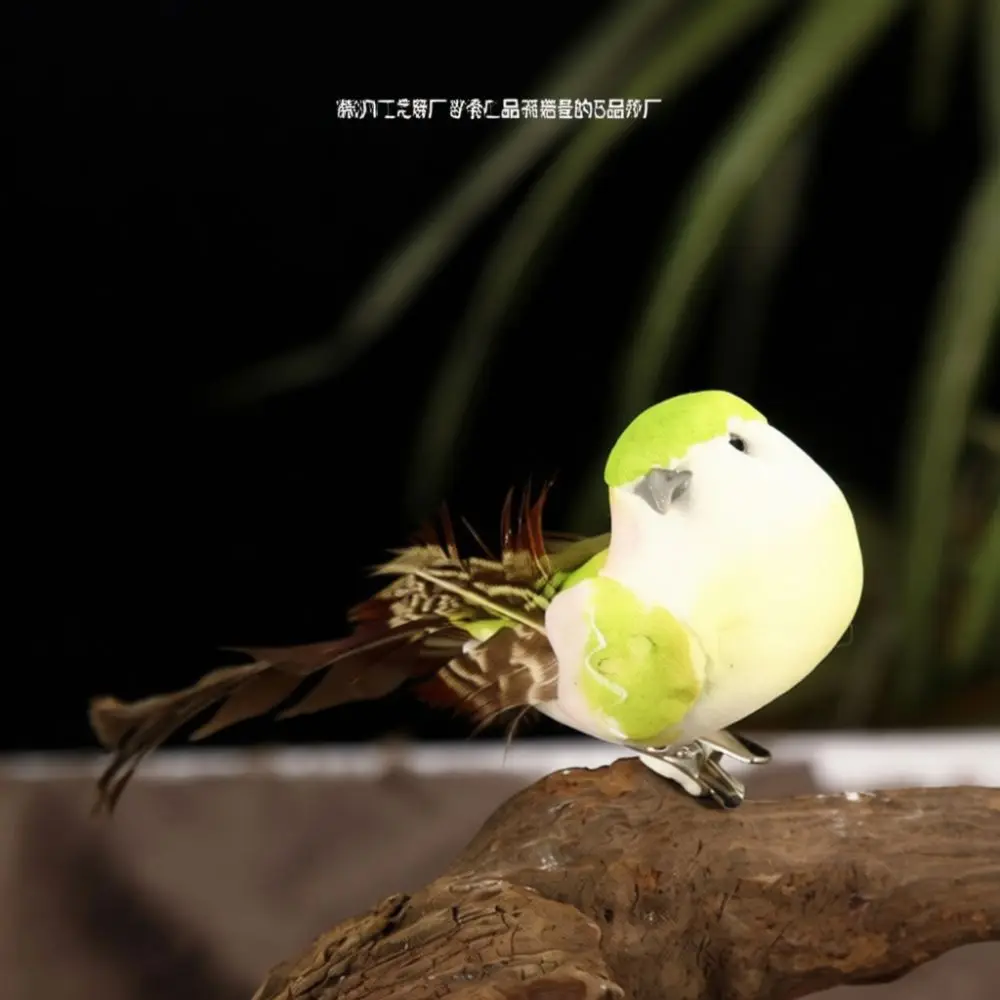 Handmade Artificial Feather Bird Realistic Simulation Animal Figurine Garden Lawn Home Decor Crafting Gift Accessory