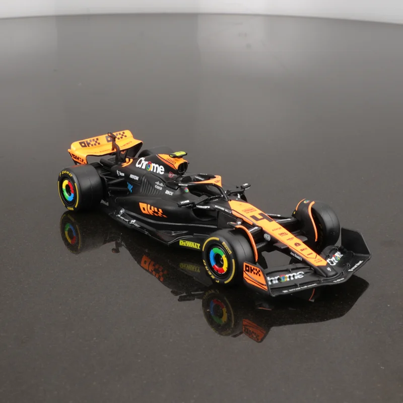 New In Stock 2023 Bburago F1 1:43 Singapore Grand Prix Pps Mclaren Mcl60 Alloy Miniature Diecast Model F1 Car Toy Christmas Gift