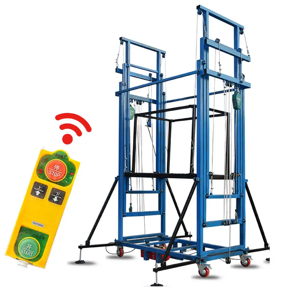 

Electric Scaffolding Lift Mobile Elevating Platform Auto Remote Control Folding Hoist for Indoor Outdoor Decoration