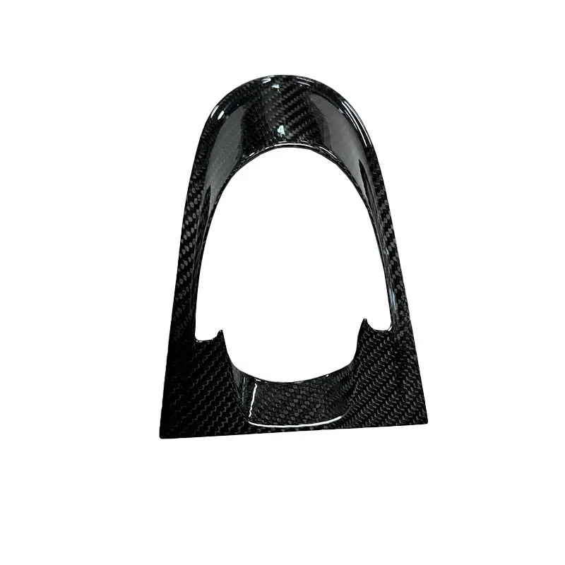 

For Porsche Panamera 2017-2023 Real Carbon Fiber Car Center Console Clock Panel Cover Decorative Interior Car Accessories