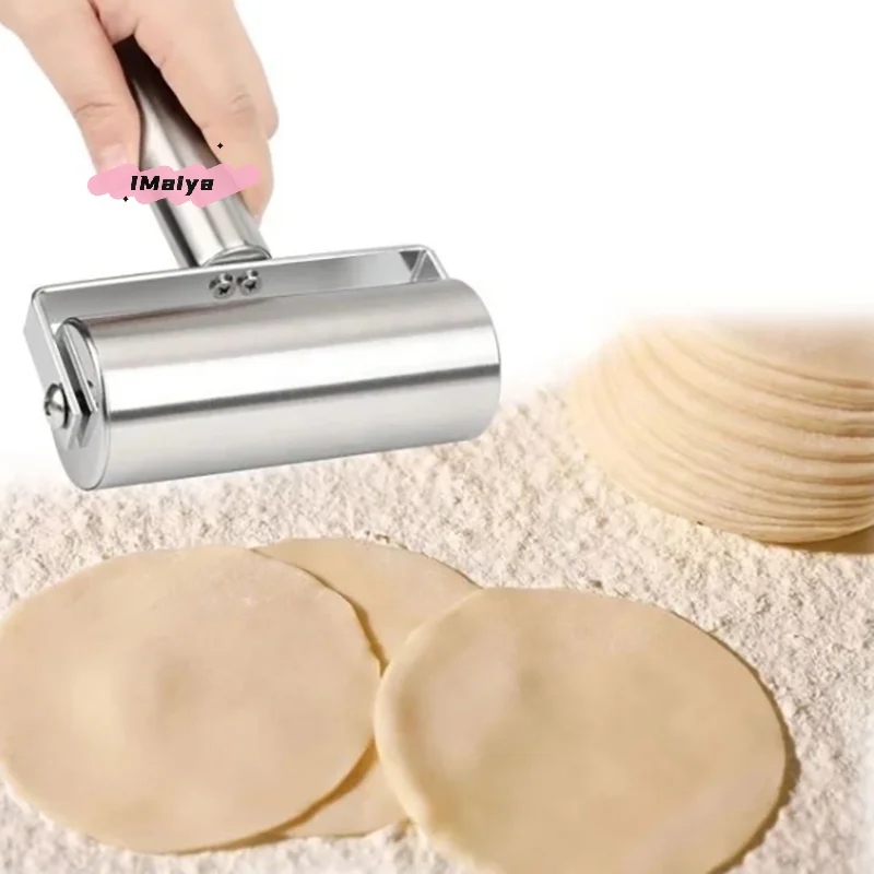 M-Stainless Steel Rolling Pin For Baking Dough Pizza Cookies Cooking Tool Easy And Effortless With Even Thickness