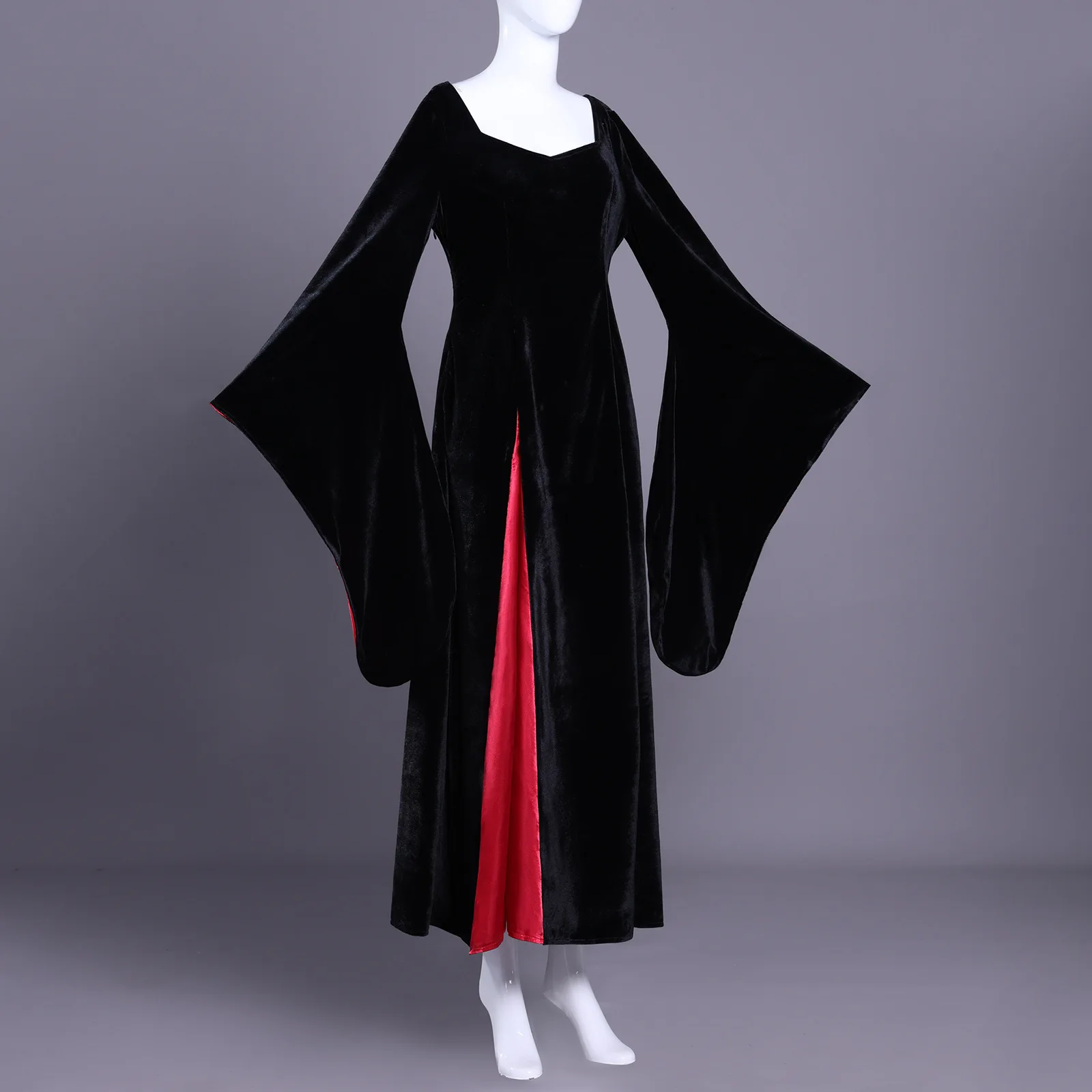 Костюм для косплея Morticia Addams, сезон 2, черный халат, комплект, женское готическое платье, макси-юбка для взрослых, винтажная вечеринка на Хэллоуин