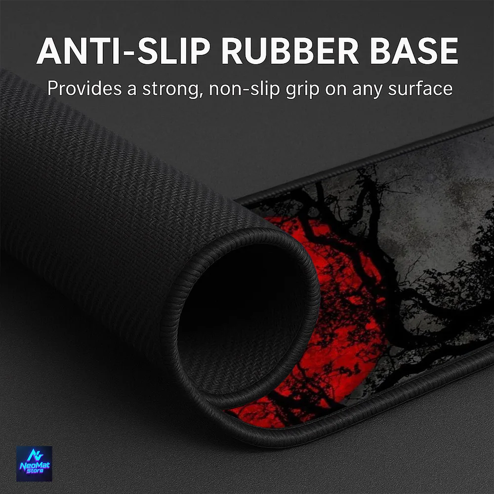 Blood Moon Mouse Pad XXL Dark Fantasy Gothic Horror Desk Mat 1200x600 Non Slip Printed Office Home Gift Full Size Available