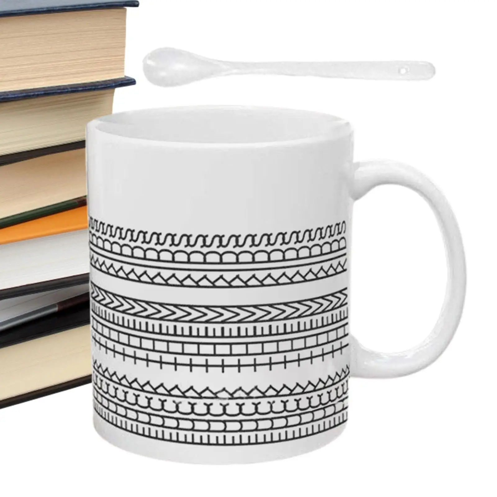 

Ceramic Mug Ceramic Coffee Cup with Humor Message Microwave-Safe Drinkware Ergonomic Handle Drinking Solution for Water Milk Tea