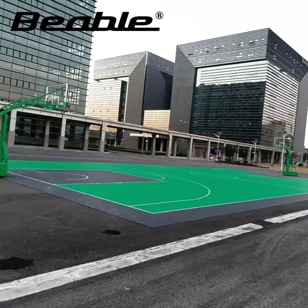 取り外し可能で一時的なインターロッキングバスケットボールコートタイル、防水、DIY、アウトドア、スポーツ、DIY