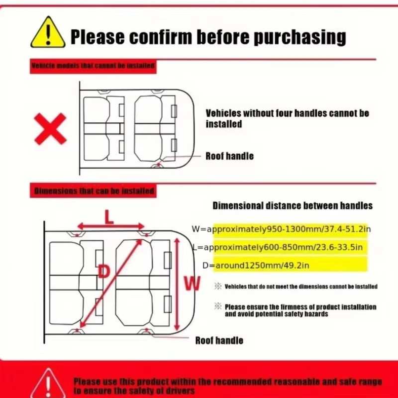 Car Ceiling Cargo Net Pocket, Car Ceiling Storage Net Strong Bearing Adjustable Capacity Roof Cargo Net Organizer, for SUV image 3