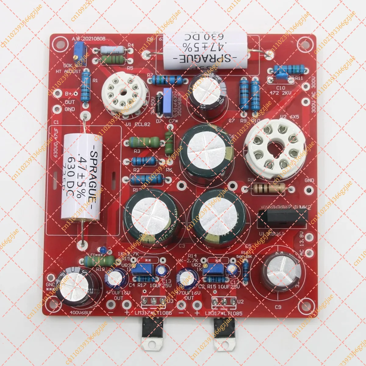 ECL82 6X5 Tube DIY Power Supply Board Adjustable PSU for Tube Preamp Phono