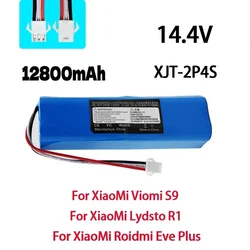 Rechargeable lithium-ion battery for millet robot vacuum cleaner, Lydsto R1 Viomi S9 Roidmi Eve Plus, R1 battery pack, 12800mAh