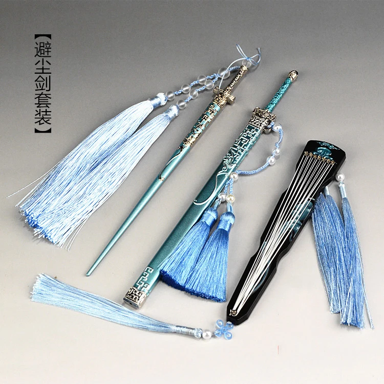 Magic Dao Weapon Avoid Dust Sword Sabre Ancient Style Hairpin Han Clothing Zithern Model Accessories Action Figure Toy