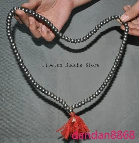 Tibet Meteorite iron Meteorite iron Buddha beads Prayer beads Talisman Pendant