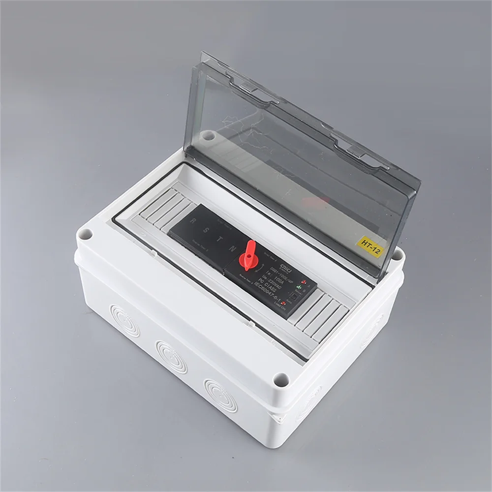 HT Series Junction Box 12WAY PC IP65 Waterproof Distribution Box Outdoor Plastic Electrical HT-15Way Forcircuit Breaker-[A04I]