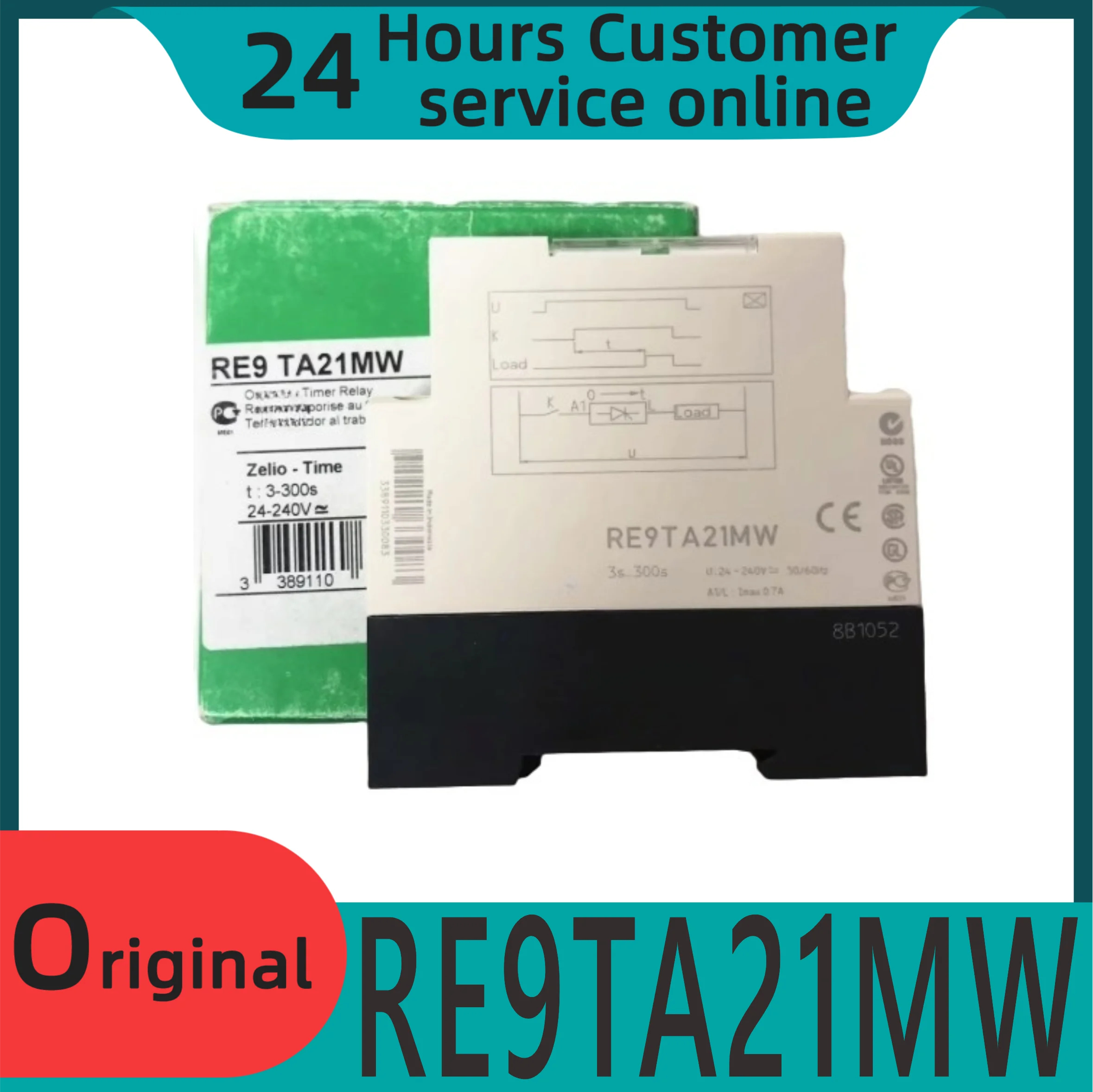 

New original time relay RE9TA21MW
