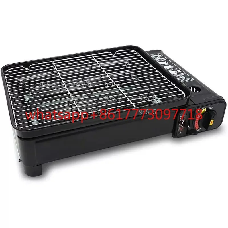 Outdoor Portable Butane Gas Stove Smokeless Barbecue Grill Home Camping Cooking Tool