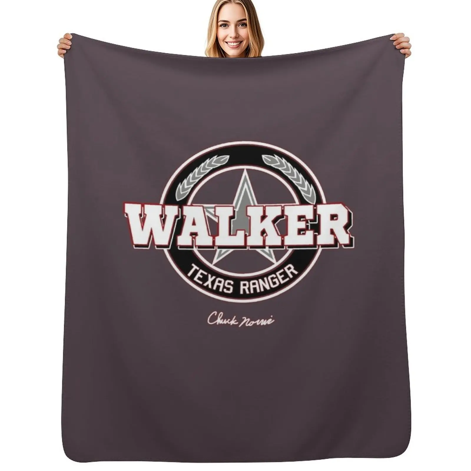 

Vtg. Walker Texas Ranger Cast Crew 90s Chuck Norris Throw Blanket Men's Soft Warm Throw Blanket for Couch