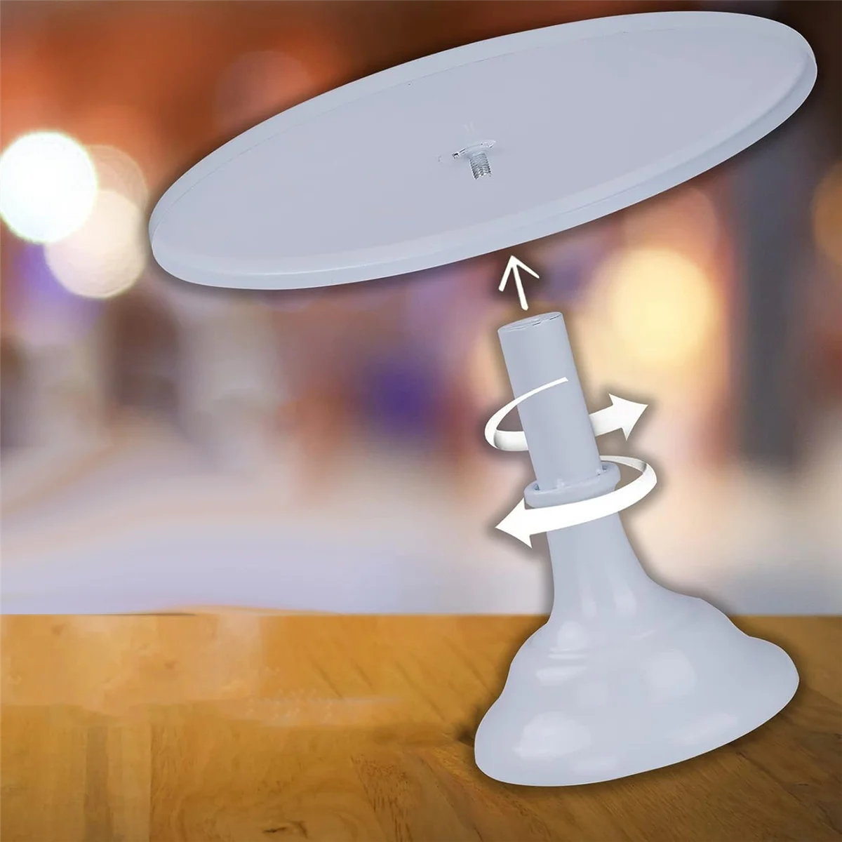 3Pcs Cake Stand, Cake Pop Stand , Tall Cake Stands for Dessert Table, Perfect Display for Wedding Graduation Party,White