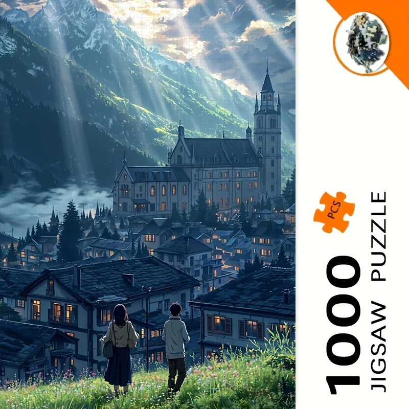 

500/1000 Pieces Jigsaw Puzzle Cartoon Jigsaw Puzzle Educational Toy for Kids Children 's Games Christmas Gift