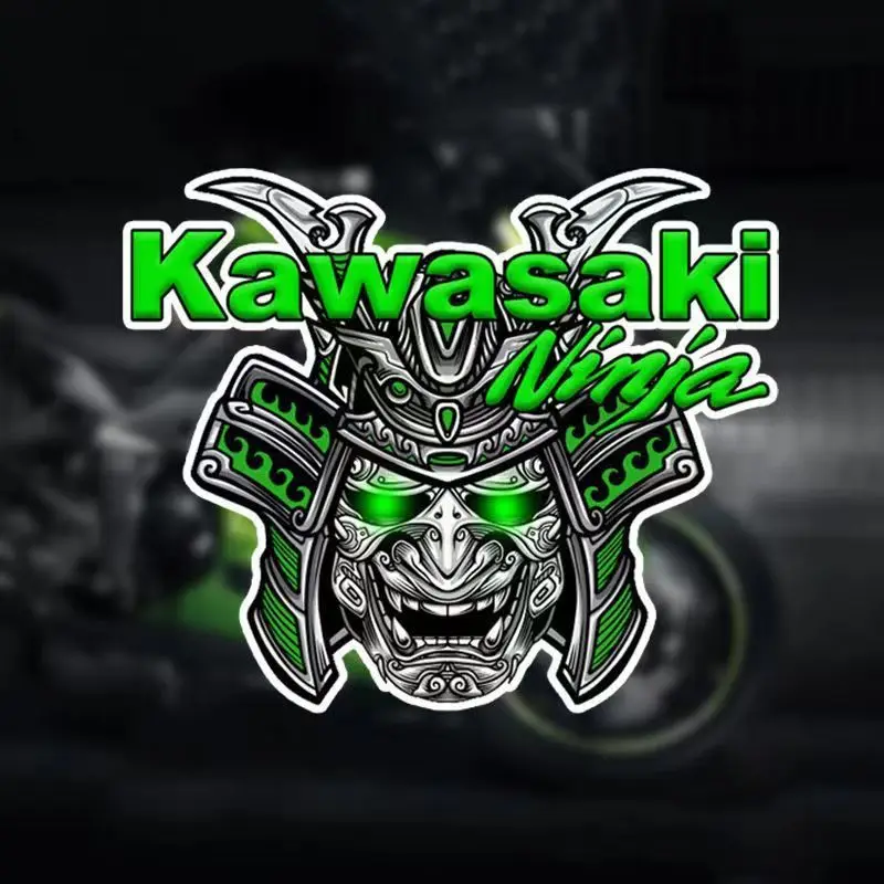 Kawasaki Motorcycle Stick Kawasaki Car Body Hood Helmet Heavy Motorcycle Modification Enthusiast Ghost Warrior Sticker