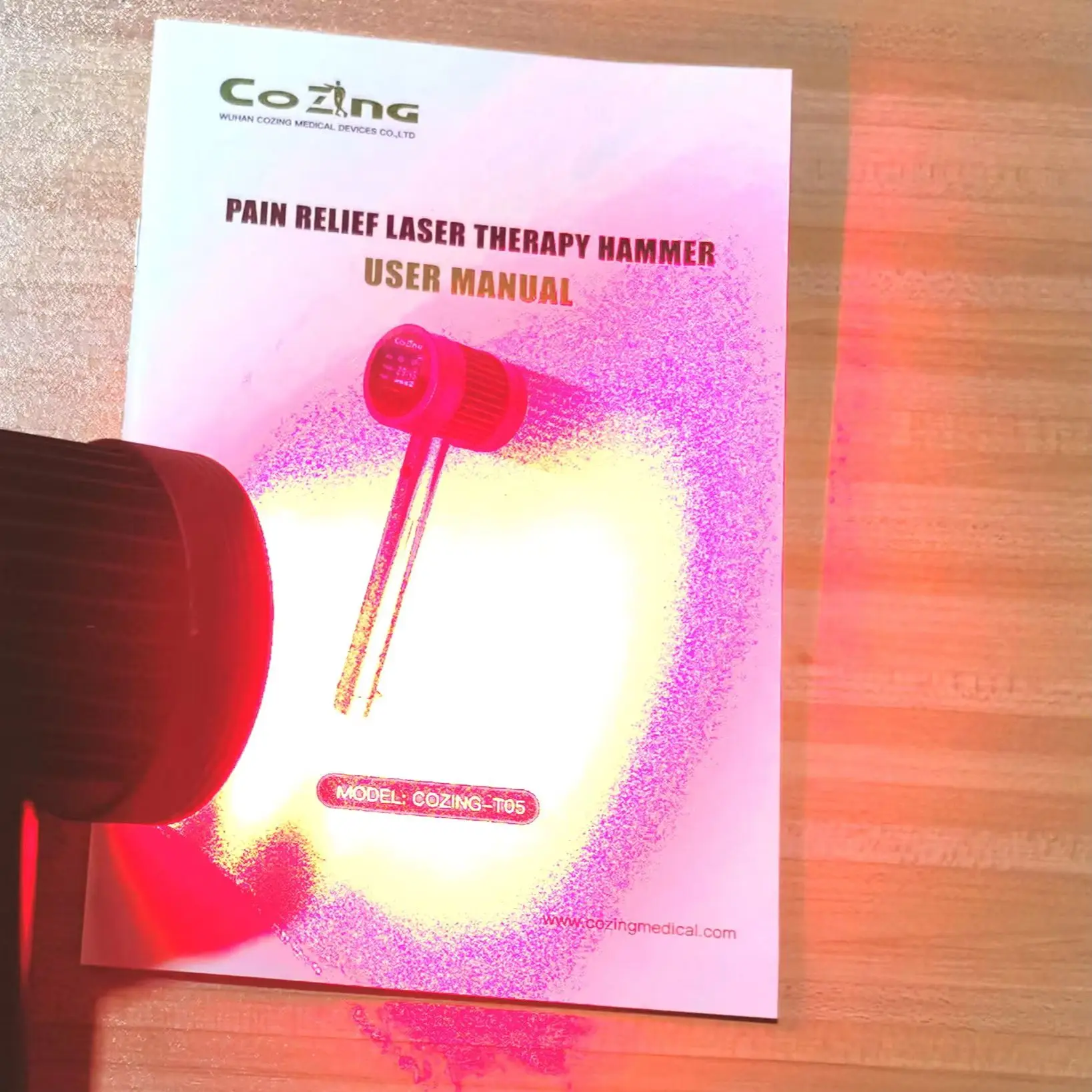 

HLKGO 808nm 1295mW Rechargeable Acupuncture Device Laser Therapy Physiotherapy Equipment for Pain Relief Rehabilitation