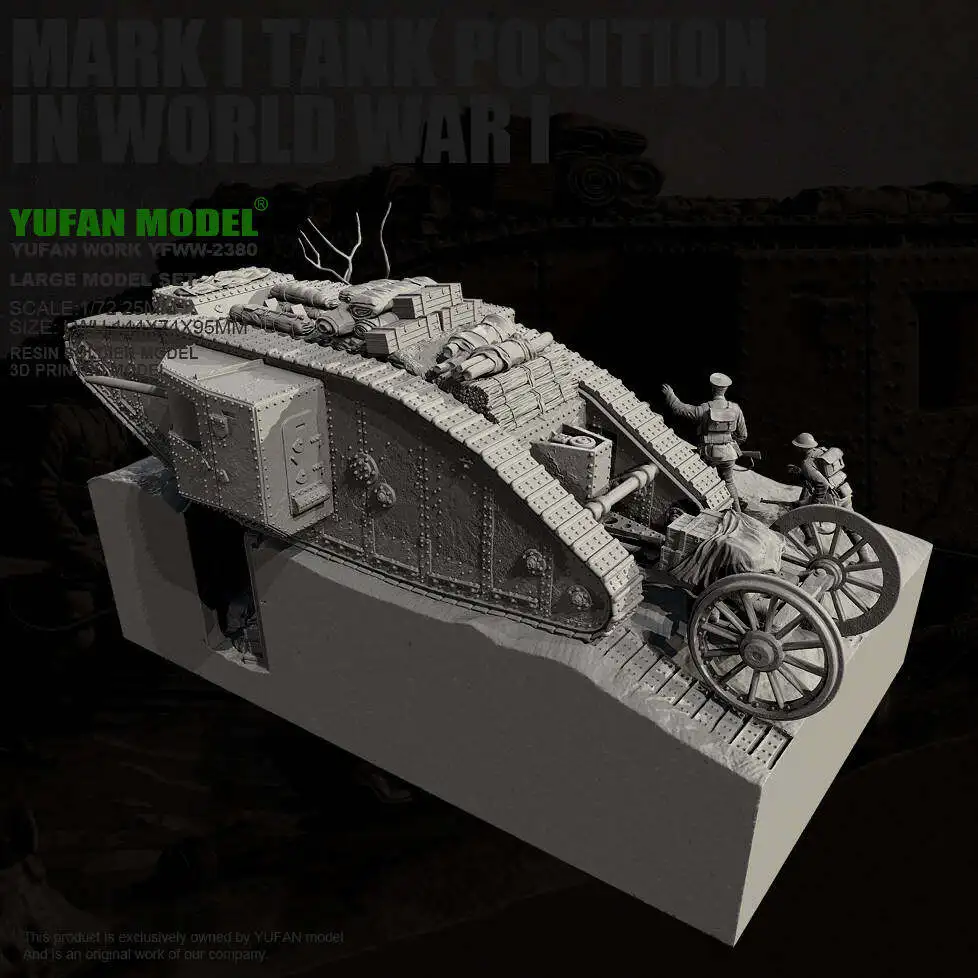 YUFAN MODEL 1/72 Resin model kits (Complete Set) colorless and self-assembled 3D Printing YFWW-2380/3D