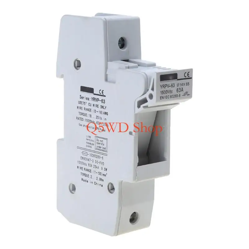 Q5WD DIN-Rail Mounted Midget- Holder for Photovoltaic System