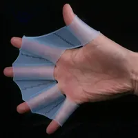 swimming hand finger fin learning swimming pool accessory finger wear Hand Training Diving Gloves Swim Pool Paddles